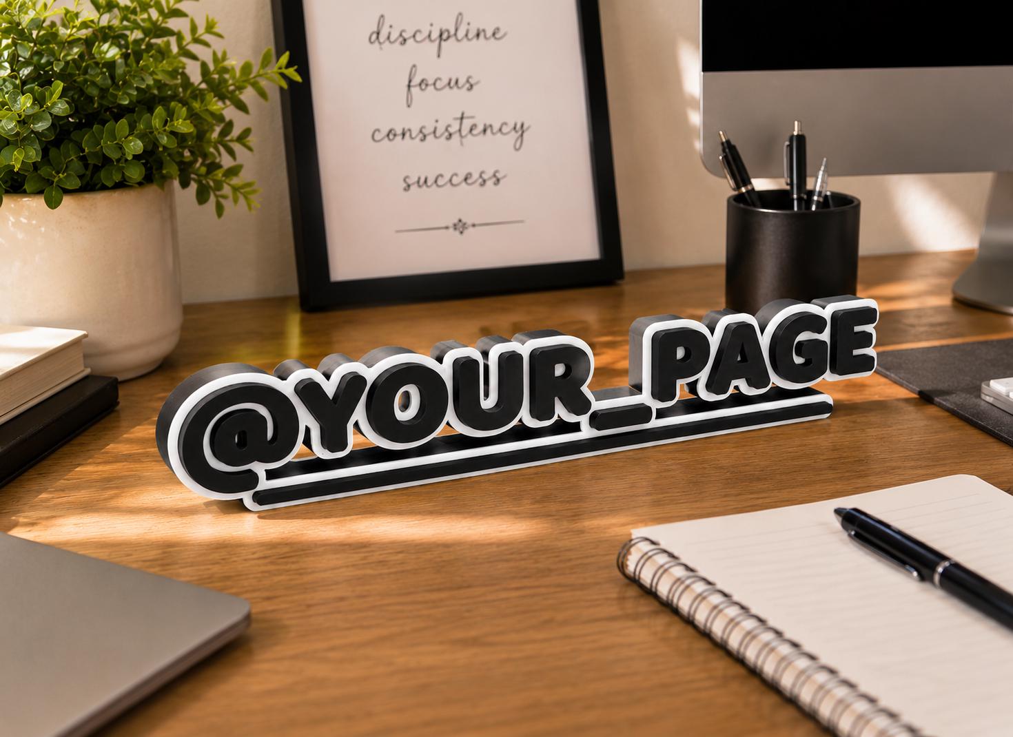 Custom Desk Sign | Personalized Name Plate