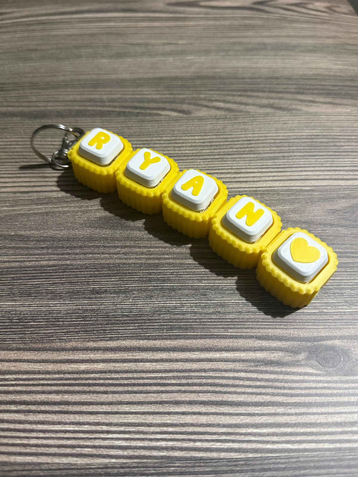 Personalized Fidget Keychains Clicker