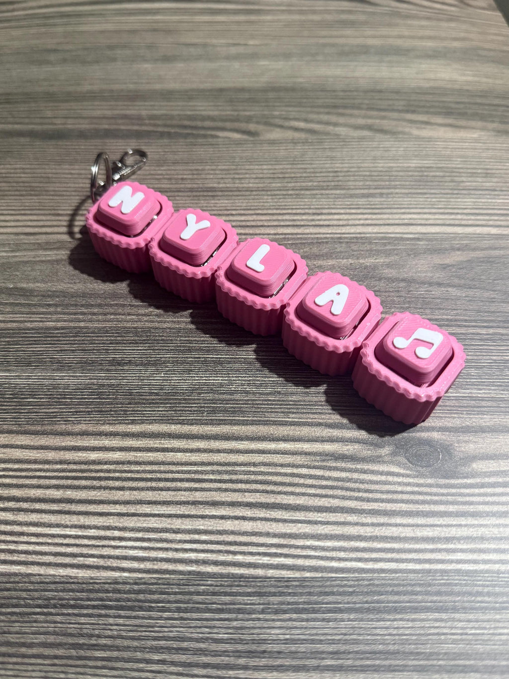 Personalized Fidget Keychains Clicker