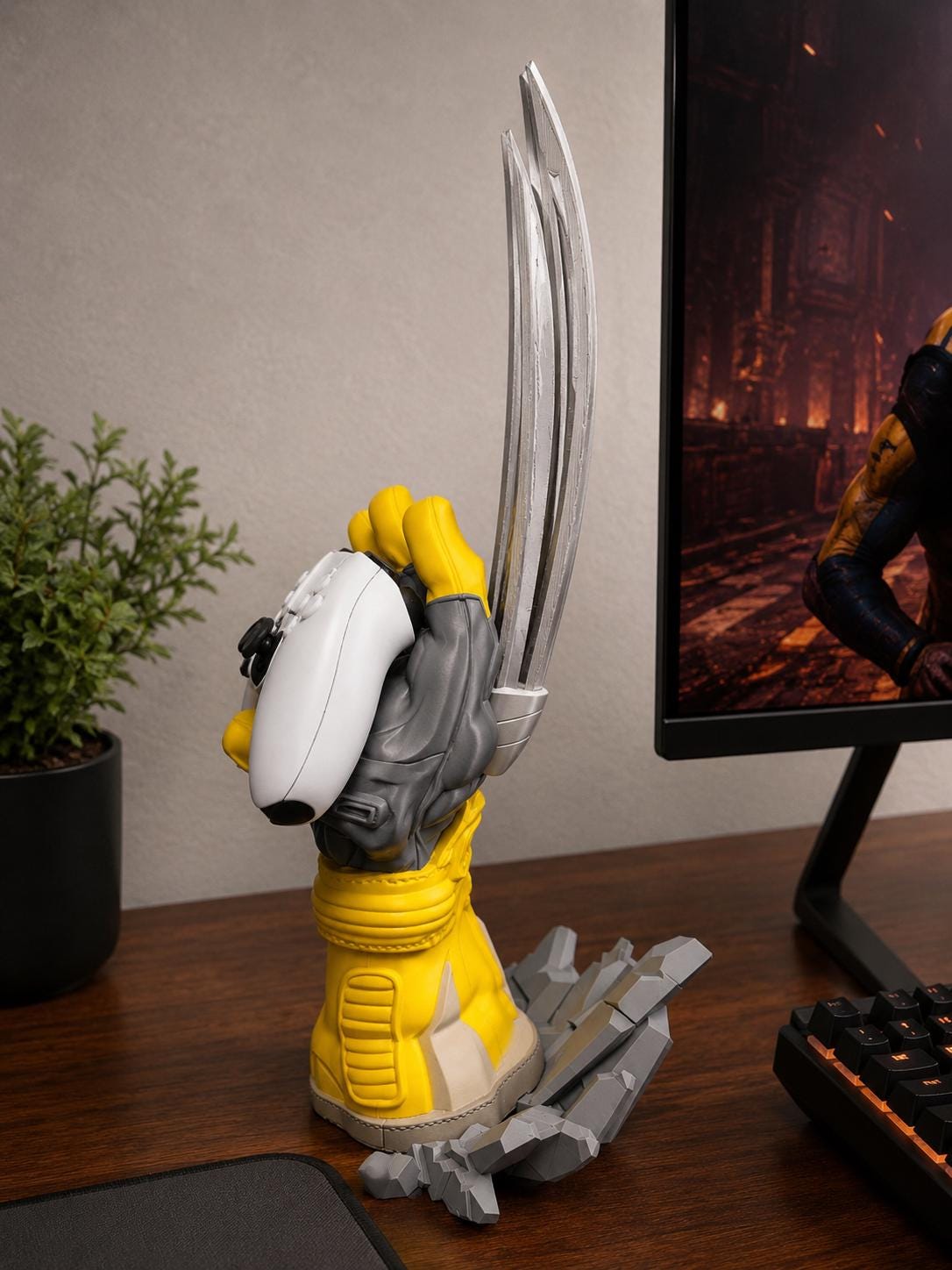 Wolverine Inspired Video Game Controller Stand