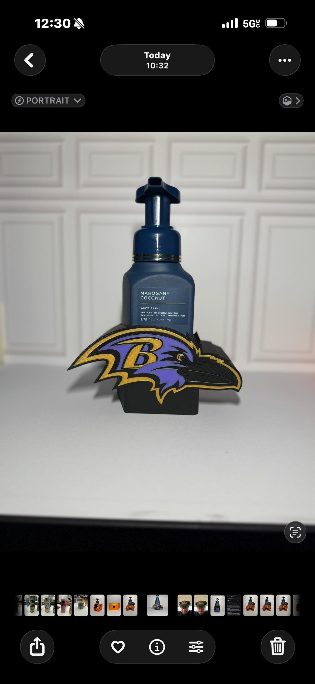 Baltimore Ravens Bath & Body Works Soap Holder
