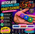 Personalized Fidget Keychains Clicker
