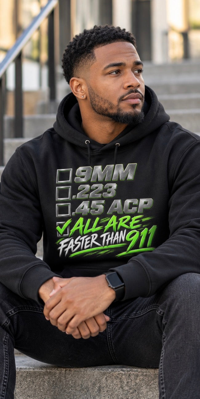 All Are Faster Than 911 Hoodie