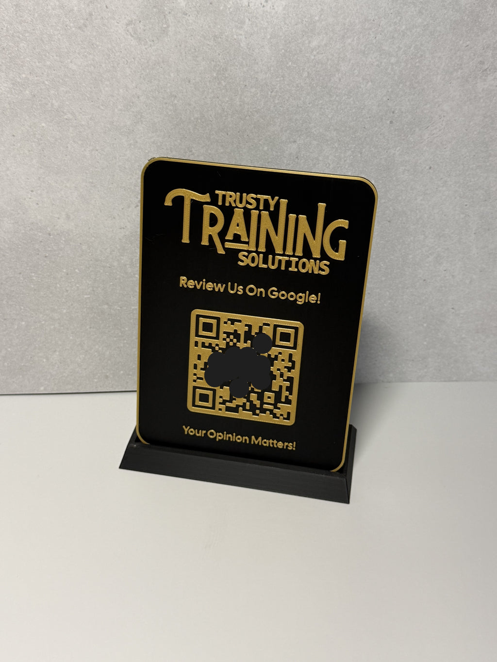 Google Review QR Code Plaque