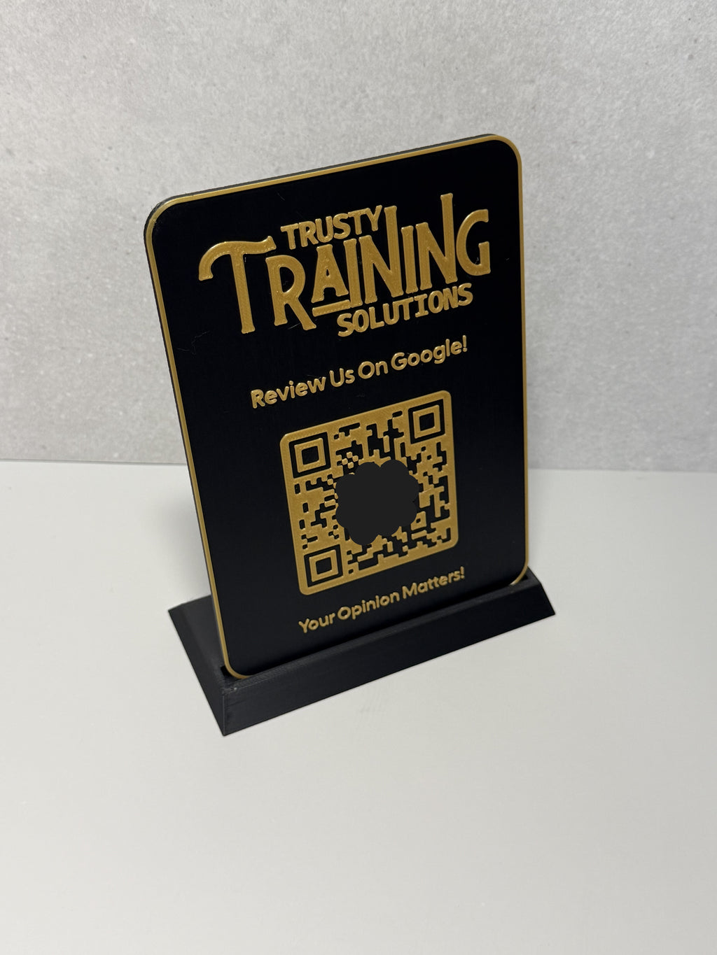 Google Review QR Code Plaque