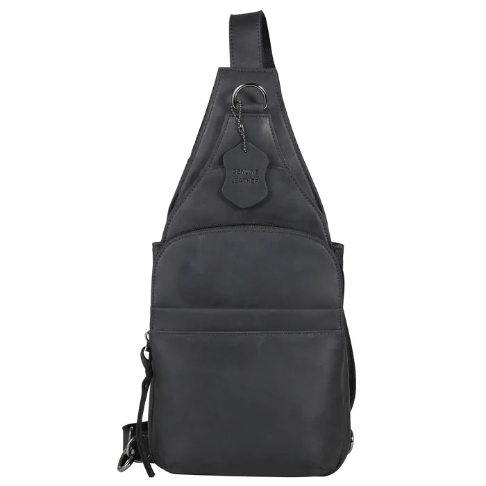 Concealed Carry Unisex Dakota Leather Sling