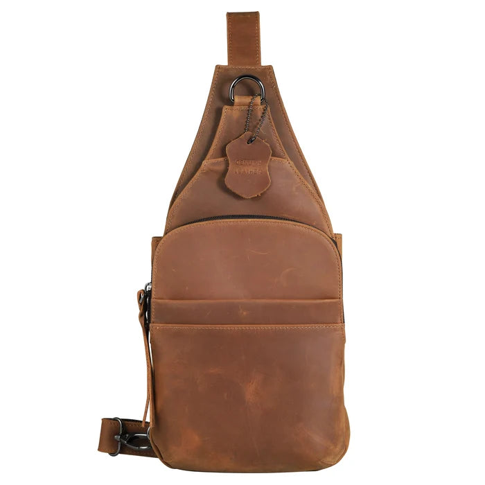 Concealed Carry Unisex Dakota Leather Sling