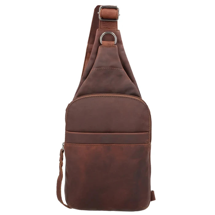 Concealed Carry Unisex Dakota Leather Sling