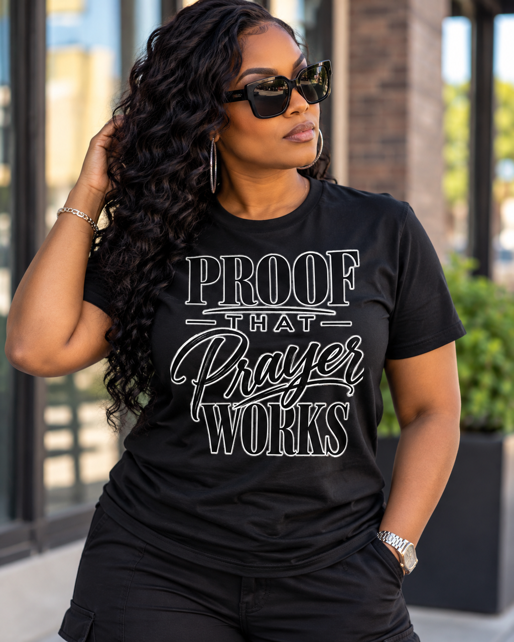 Proof That Prayer Works Unisex TShirt