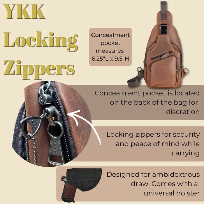 Concealed Carry Xander Leather Sling