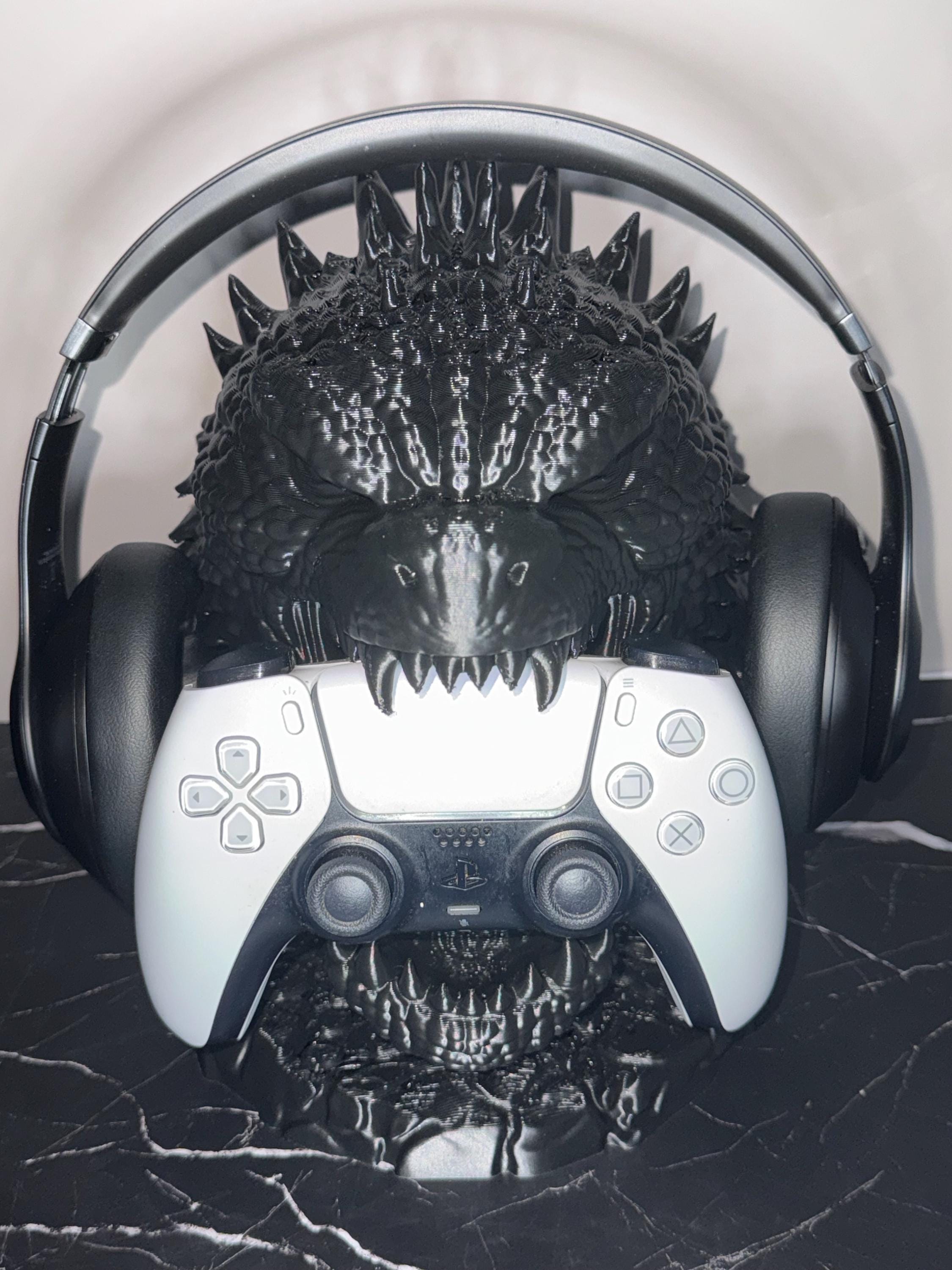 Godzilla Headphones and Controller Holder