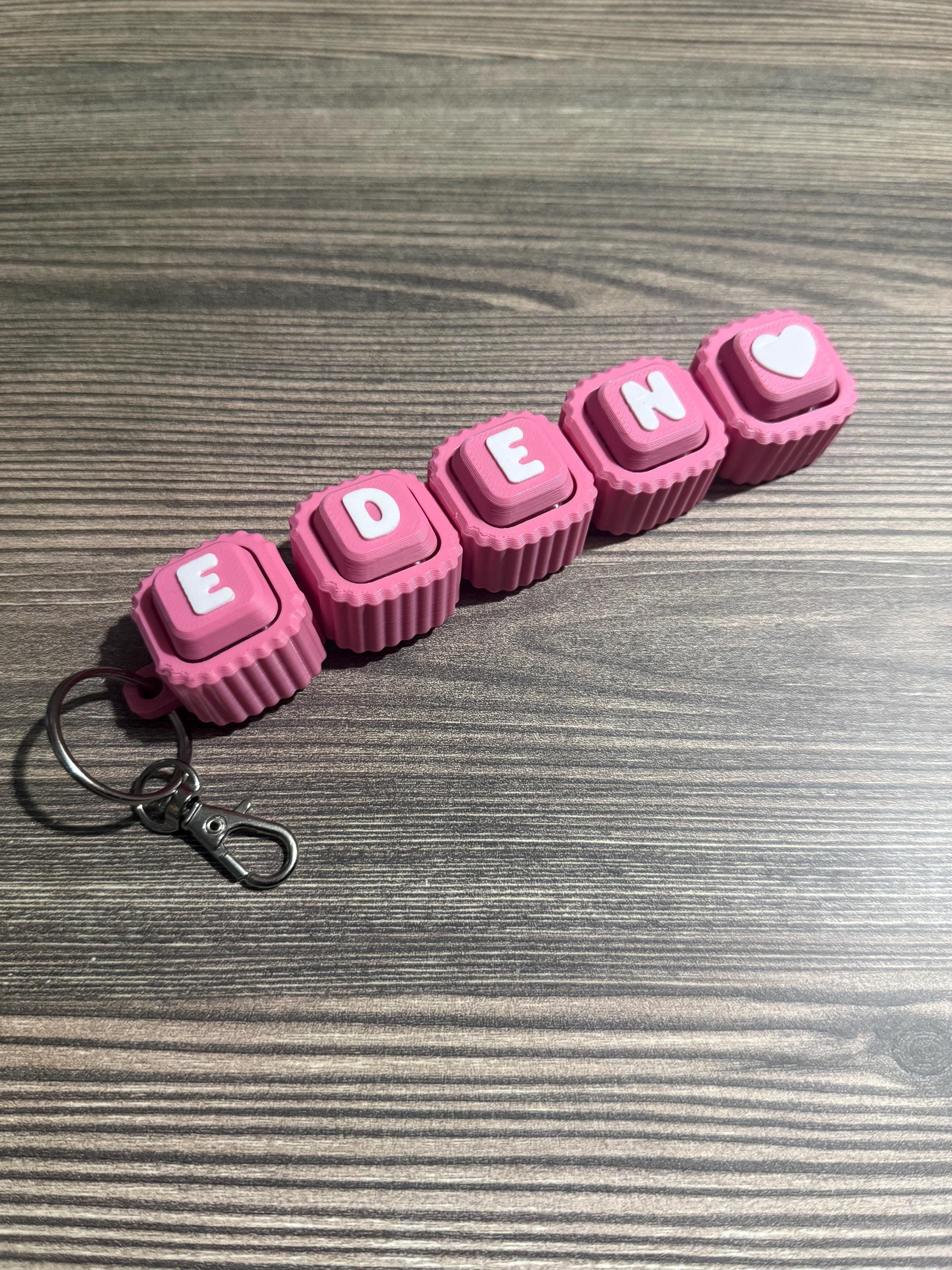 Personalized Fidget Keychains Clicker